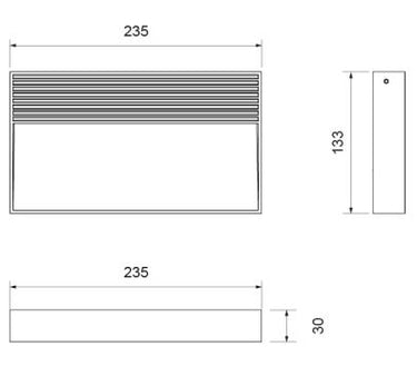 Lid Wall Led Big 13W 3000°K
